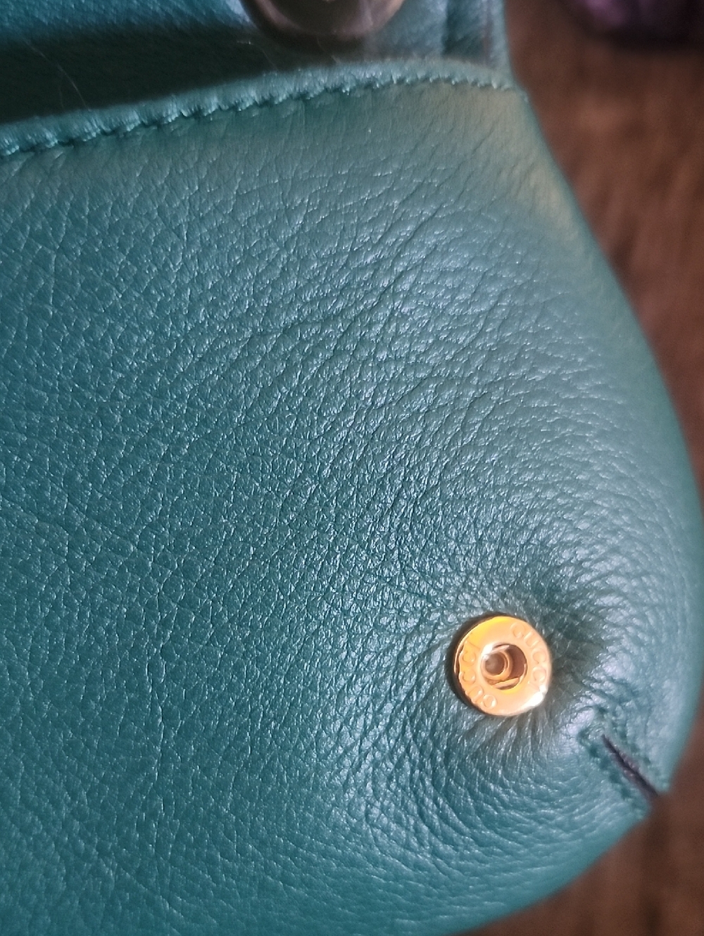 Gucci Blondie Interlocking G Green Mini Leather Crossbody Shoulder Bag - Picture 11 of 16